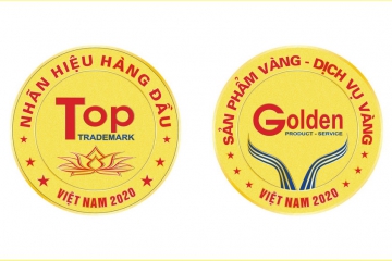 INTELLECTUAL PROPERTY VIETNAM GIVES A TITLE OF VIETNAM'S TOP BRAND NAME - GOLD PRODUCTS, VIETNAM GOLD SERVICE IN 2020 FOR CADIVI