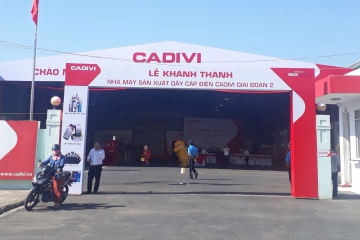 Inaugurated the CADIVI factory in Central Vietnam, phase 2