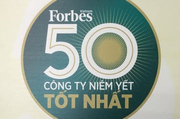 CADIVI CONTINUED WON ON THE LIST "50 BEST LISTED COMPANY VIETNAM" ELECTED BY FORBES VIETNAM
