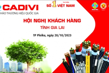 The CADIVI Company organizes a successful Customer Conference in Gia Lai in October 2023.