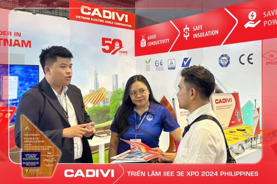 CADIVI THAM DỰ TRIỂN LÃM IIEE 3E XPO 2024 TẠI PHILIPPINES